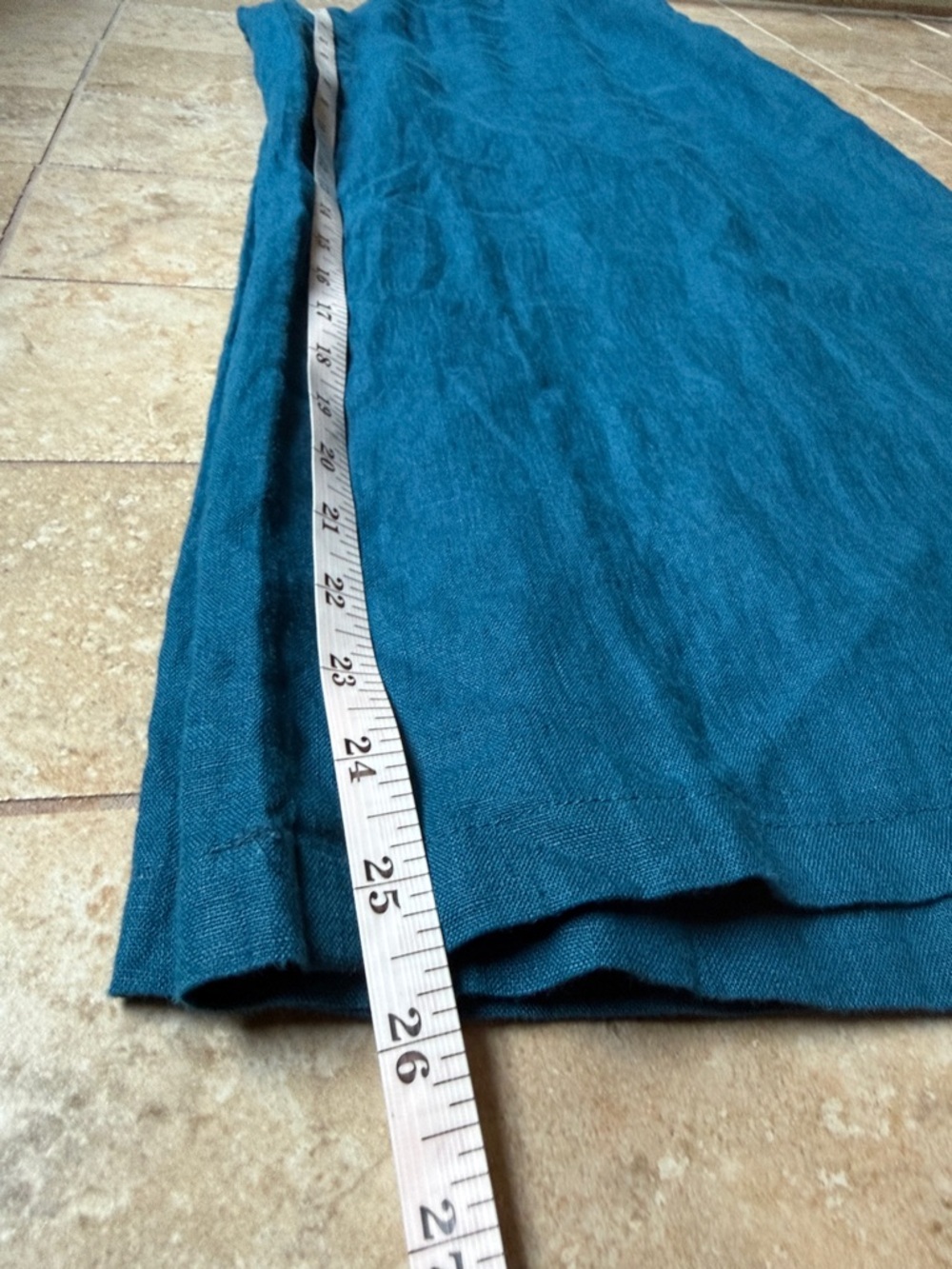 Somerset Linen Pants Anthropologie Pull-on Smocked Elastic Waist Pockets S NWT - Picture 14 of 16